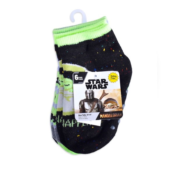 *Lowest Price* Toddler Boys’ Star Wars Baby Yoda Socks - sz: 2T - 4T - Picture 2 of 3